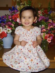 Childhood photo of Alana Elllis.